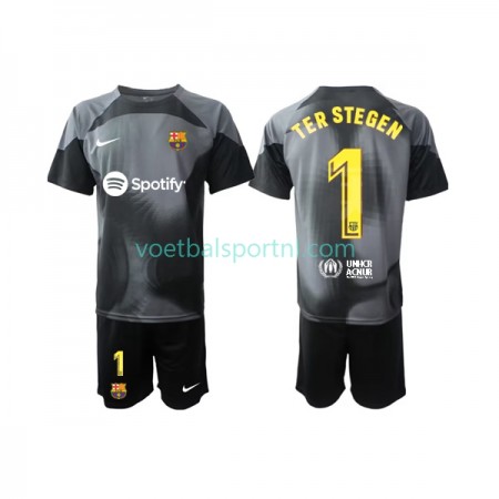 FC Barcelona Ter Stegen 1 Doelman Kind Uit Tenue 2022-23